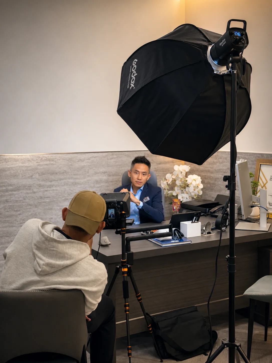 First video shoot — Dr. Nik Qisti Fathi